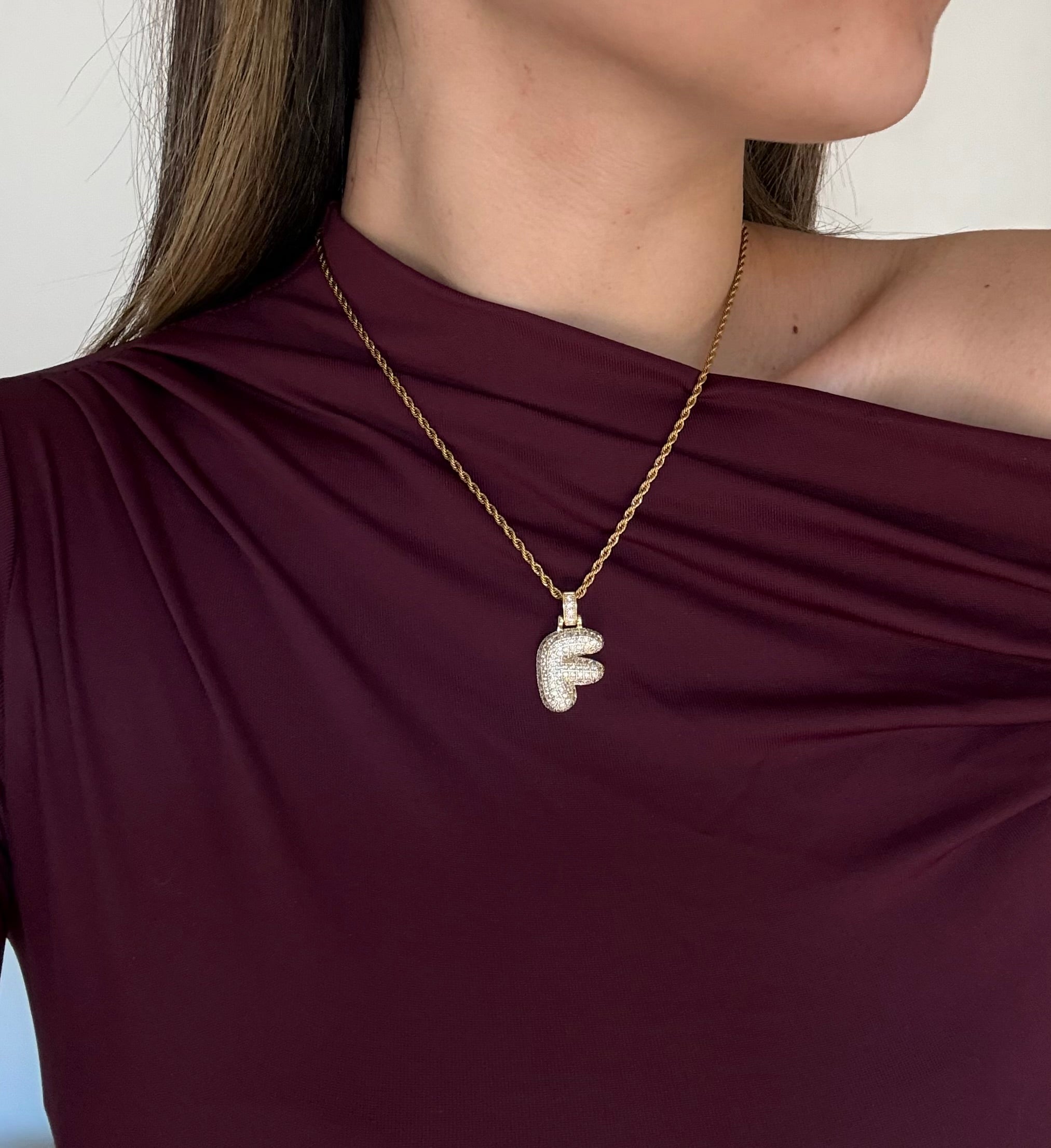 Collana Bubble Letter Gold