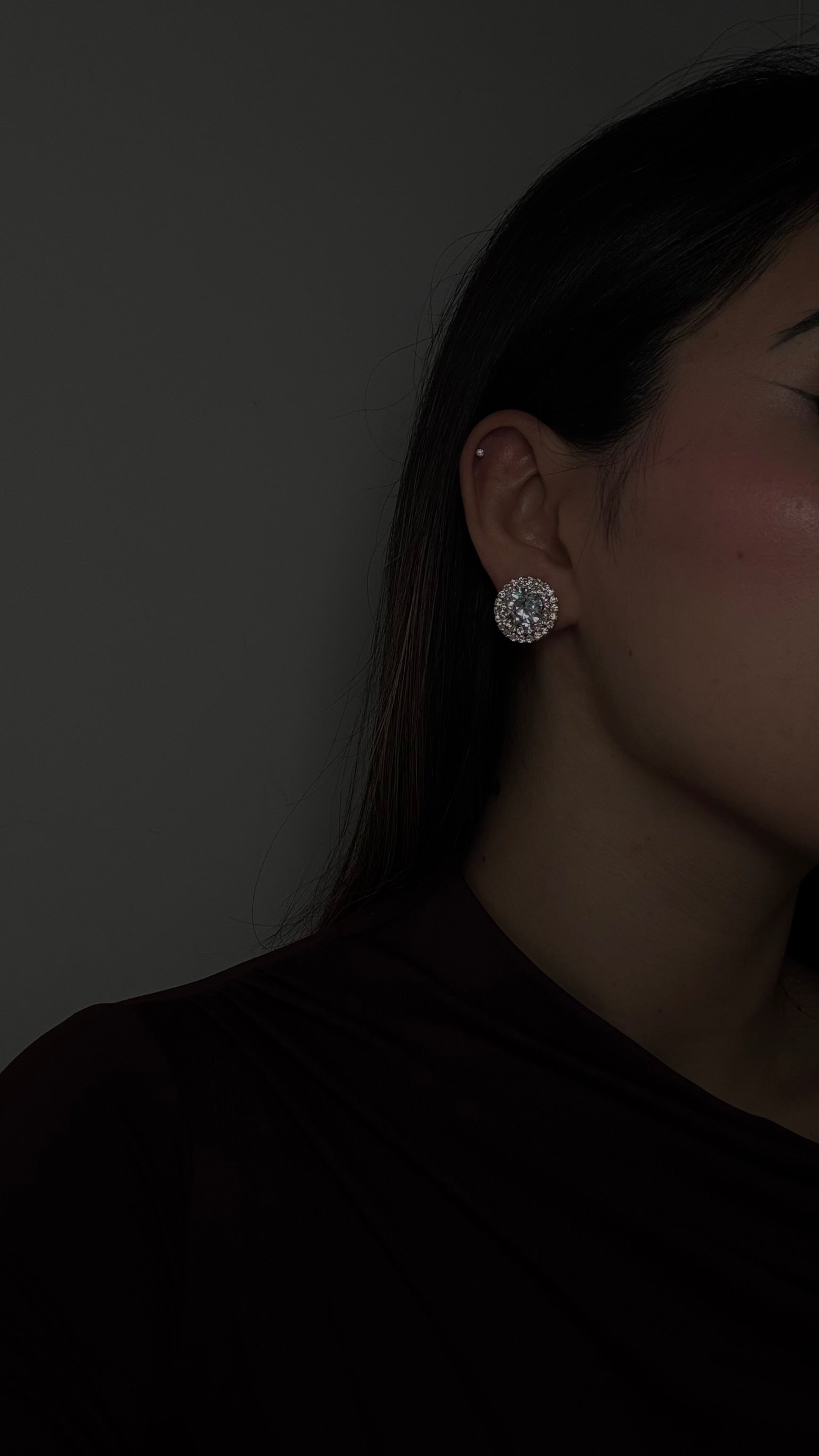 Orecchini Clip a Luna