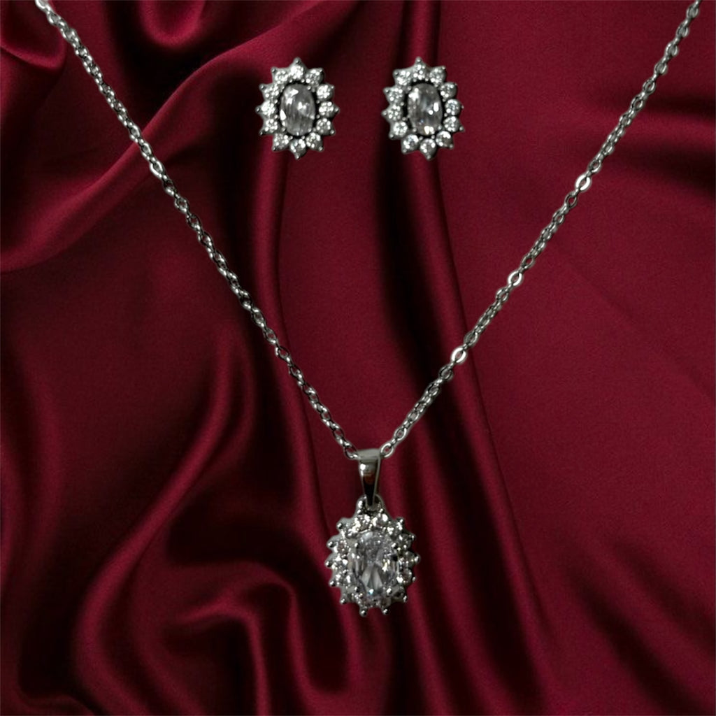 Set Sunny Crystal Silver