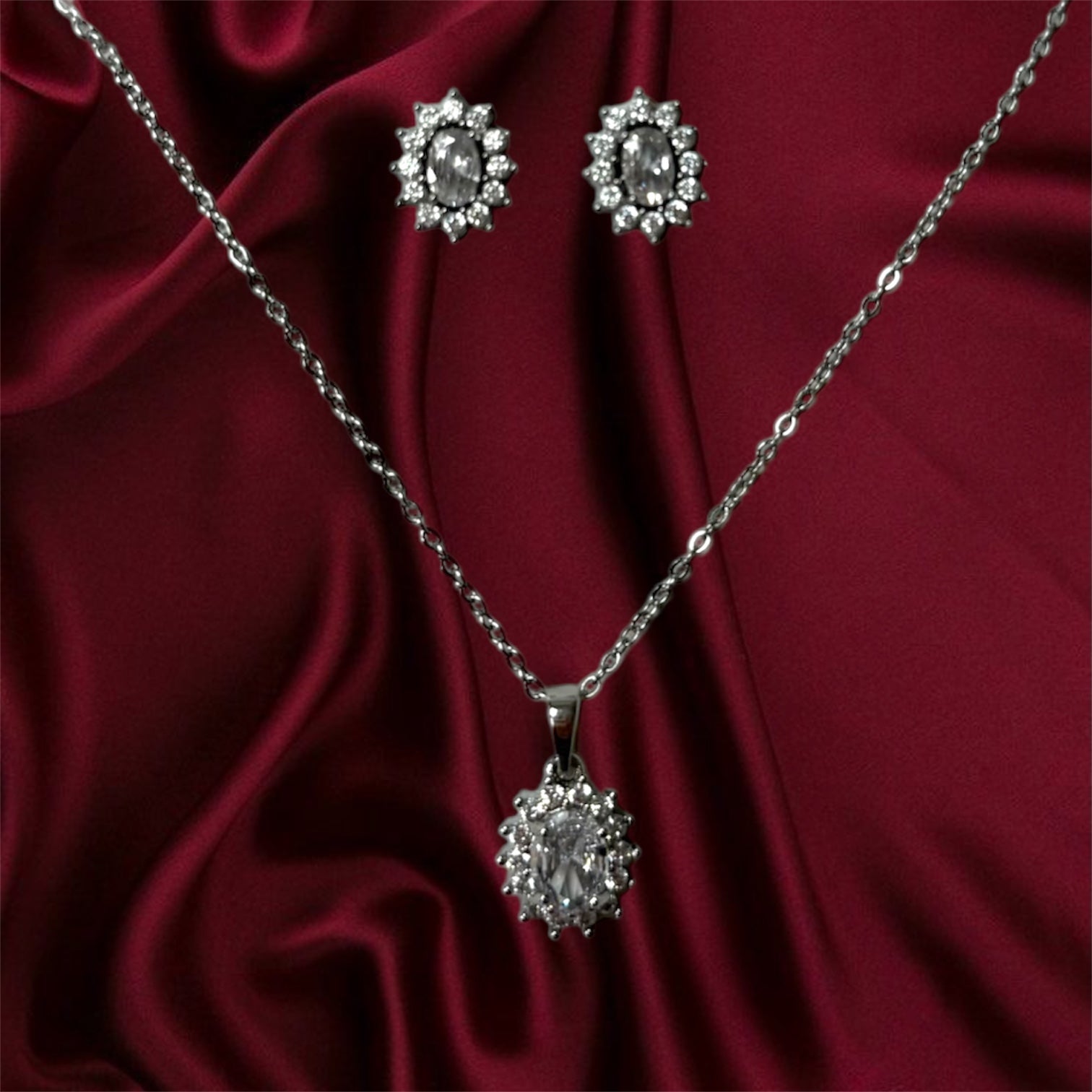 Set Sunny Crystal Silver