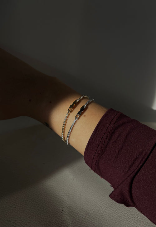 Pulsera de tenis de oro