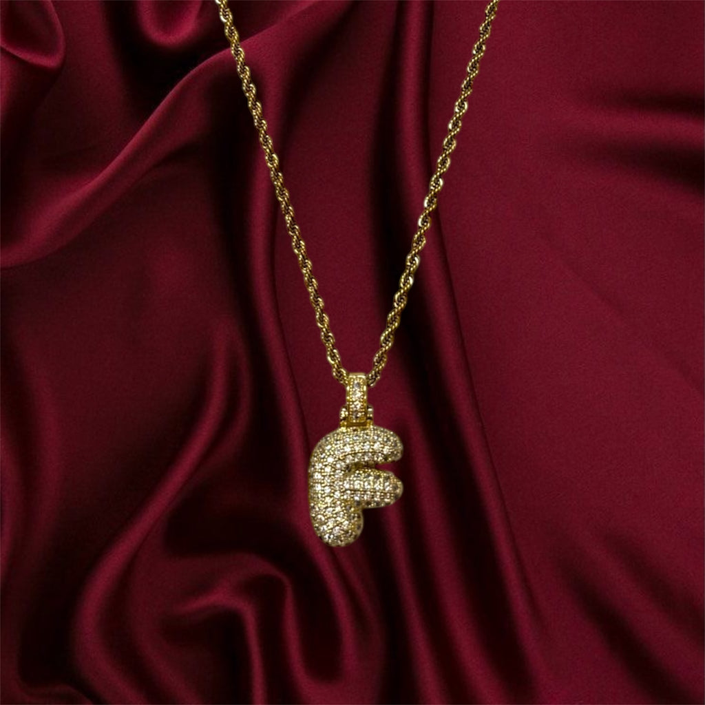 Collana Bubble Letter Gold