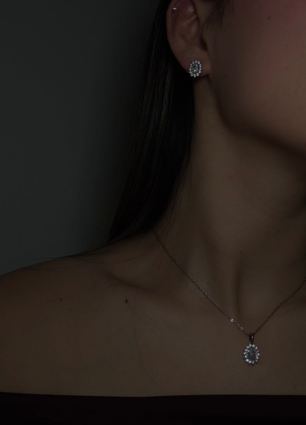 Set Sunny Crystal Silver