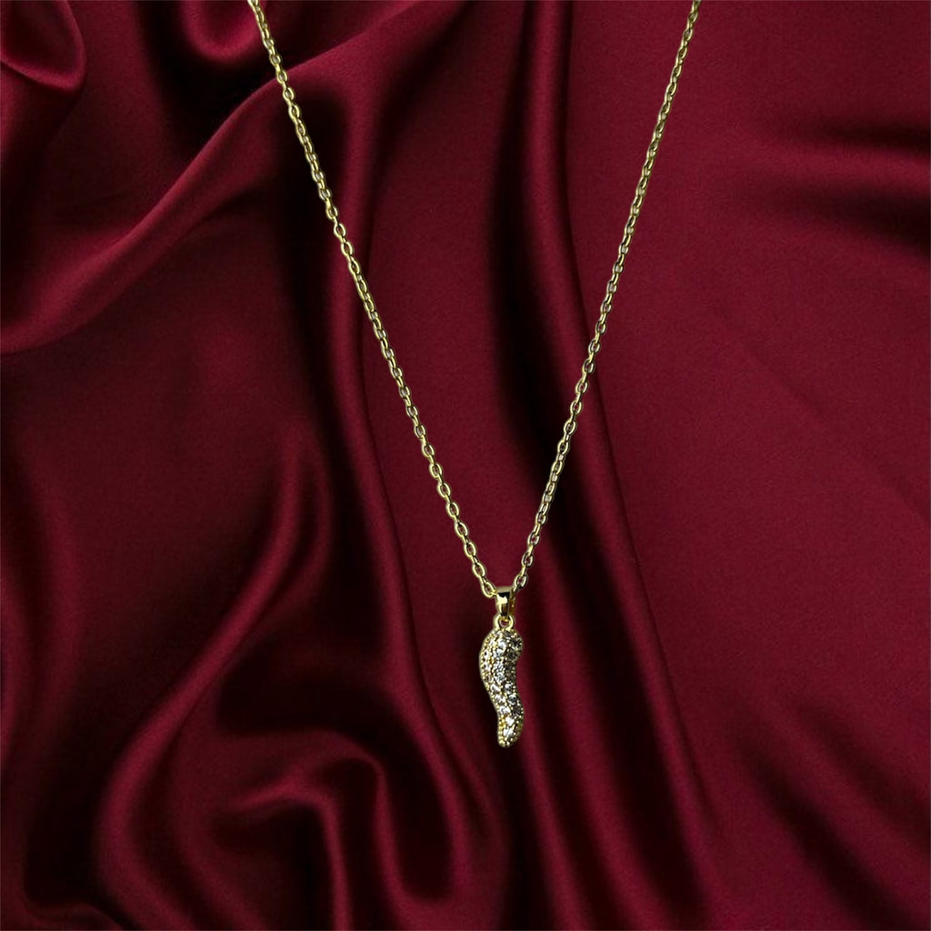 Collana Corno Portafortuna Gold