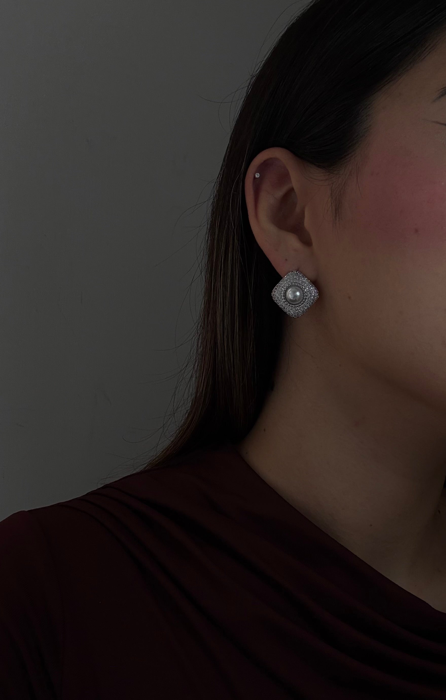 Pendientes de perlas elegantes