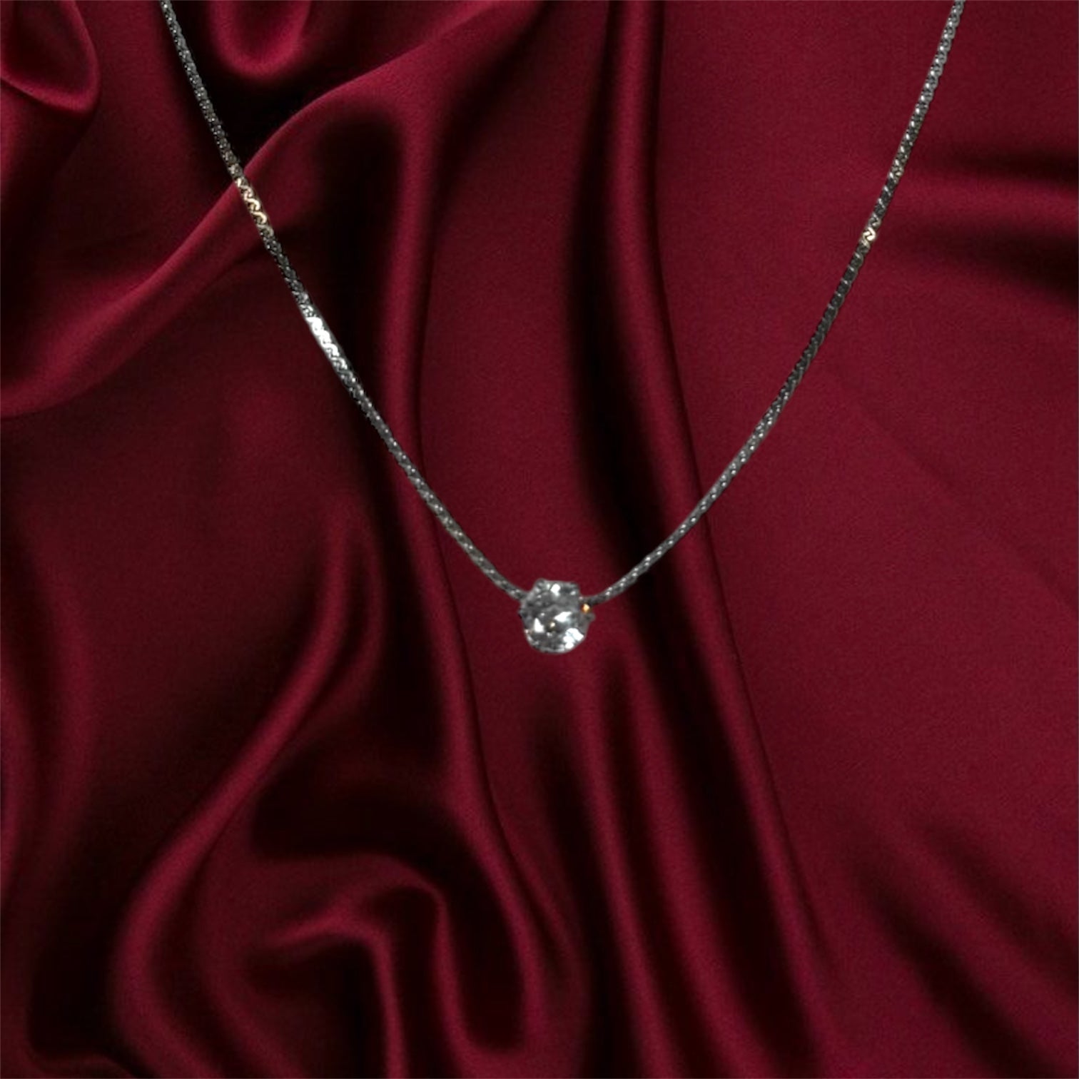 Collana Punto Luce Slim Silver