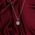 Collana Crystal Heart Silver